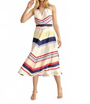 NEW CARTOLINA NANTUCKET monica mini dress in nantucket stripe